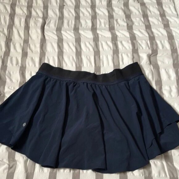 Lululemon Court Rival Navy Tennis Pickleball skirt (regular) - Picture 5 of 15